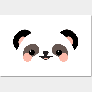 Cute panda face Posters and Art